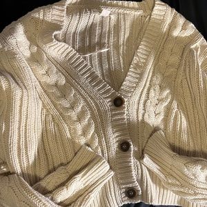 Cream Long Sleeve Sweater